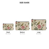 Pouch – Vintage Bird Floral Rose Print