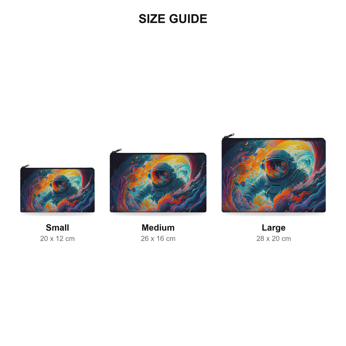 Pouch – Vortex - Size Guide