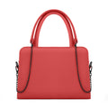Red Chic Chain Accent Handbag