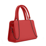 Red Chic Chain Accent Handbag - 2