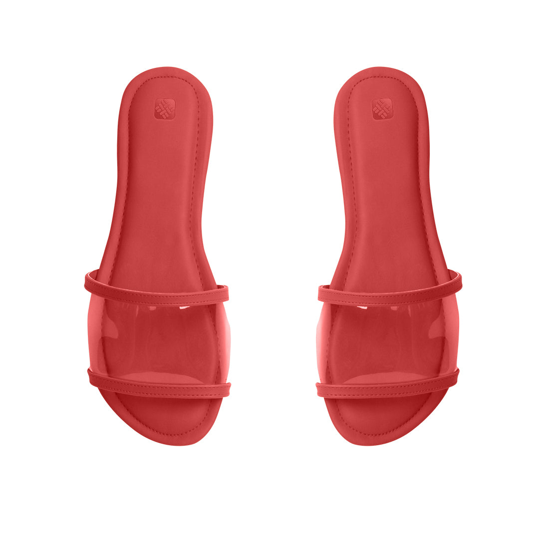 Red Clear Bliss Comfort Slipper - 1