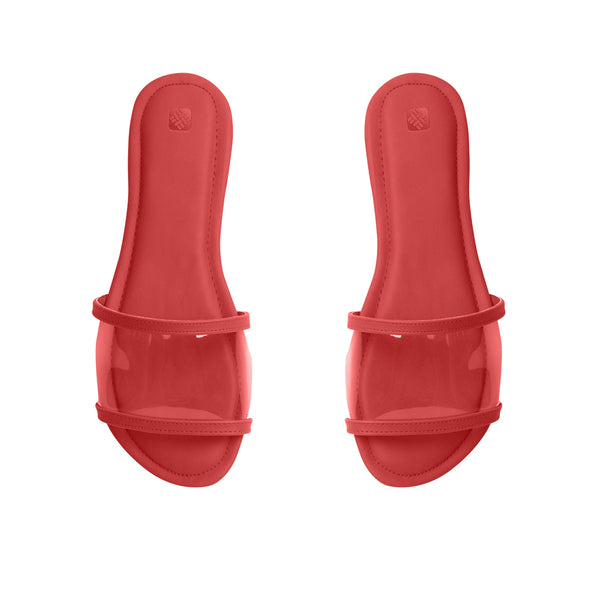 Red Clear Bliss Comfort Slipper - 1