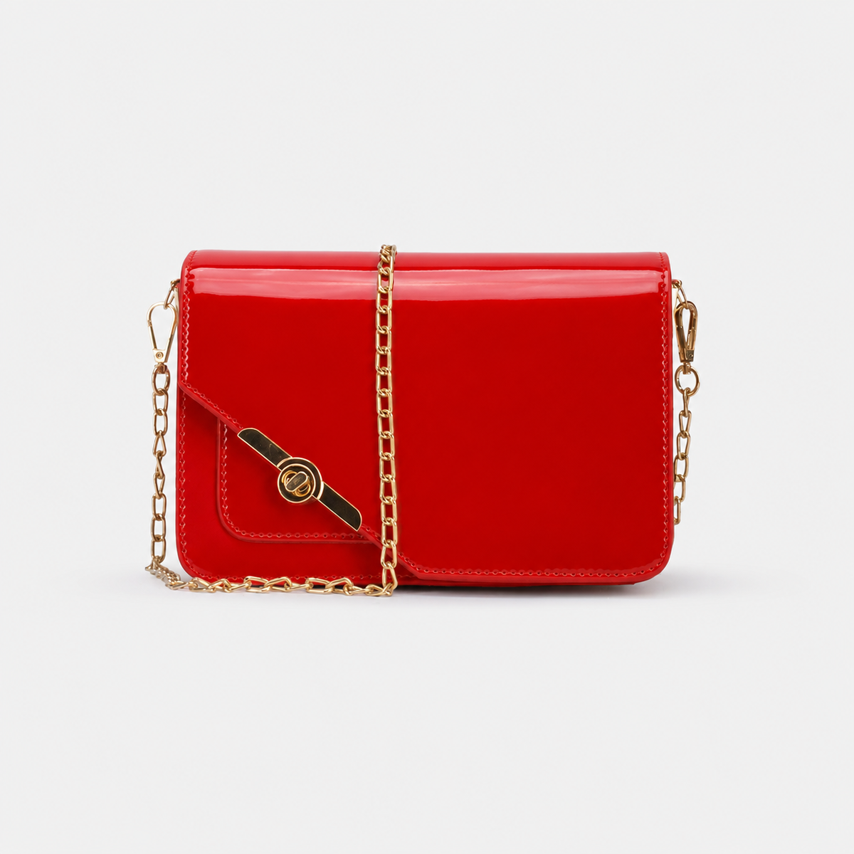 Red Chain Crossbody Bag – Twist & Go Chain Crossbody Bag – Twist & Go | ECADRA