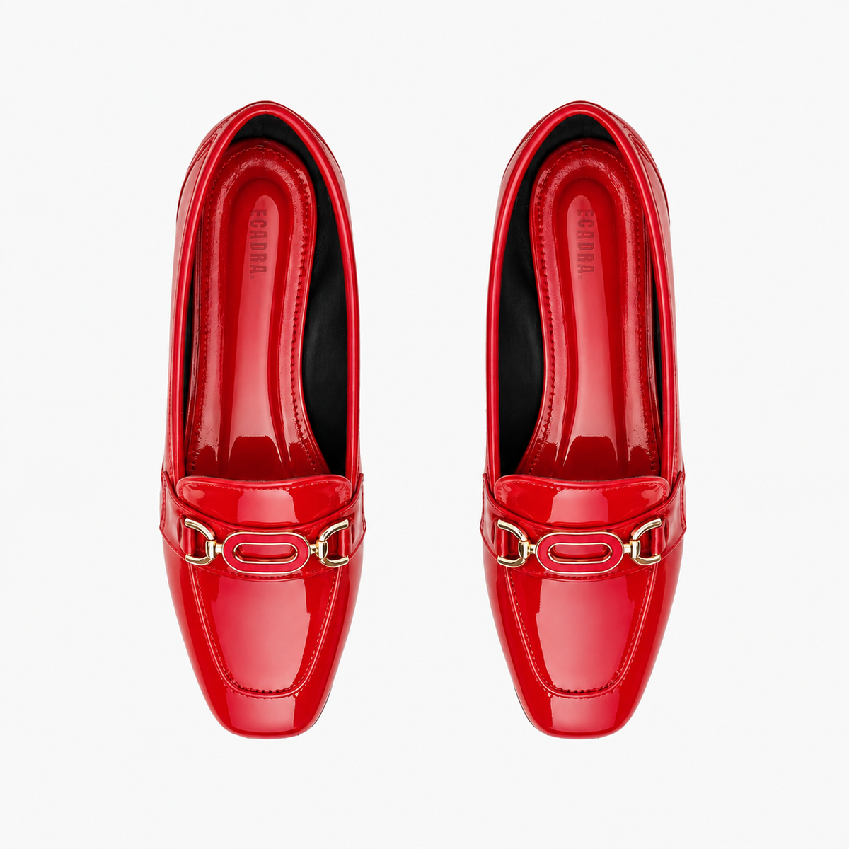 Red Chain Loafers – Step Into Your Power | ECADRA