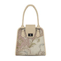 Beige Metropolitan Charm Bag Rococo Flower Pattern