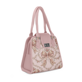 Rose Metropolitan Charm Bag Romantic Coquette Vintage Rose Lace Bows