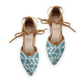 Rope tie Sandal African Blue
