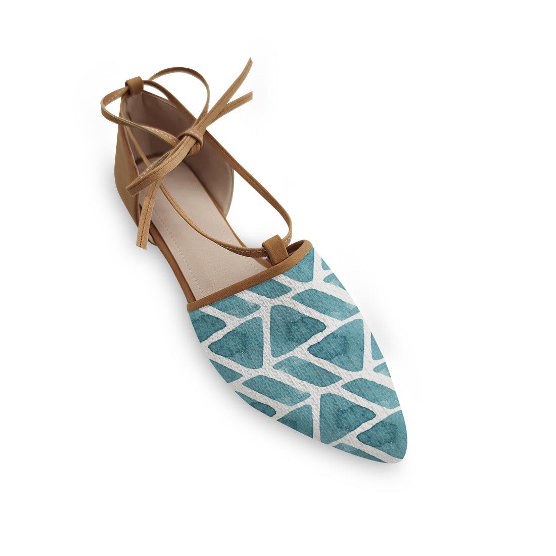 Rope tie Sandal African Blue