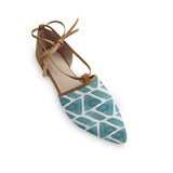 Rope tie Sandal African Blue