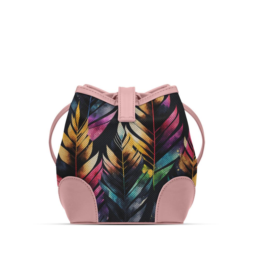Rose Bucket Bags Colorful leaf