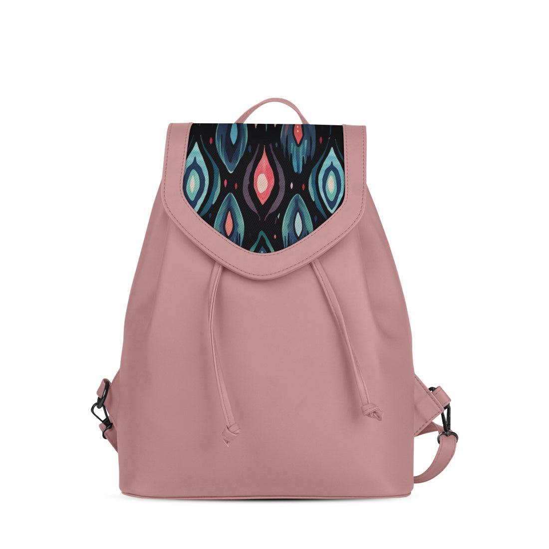 Rose City Serenade Backpack Vibrant Peacock Droplets - CANVAEGYPT