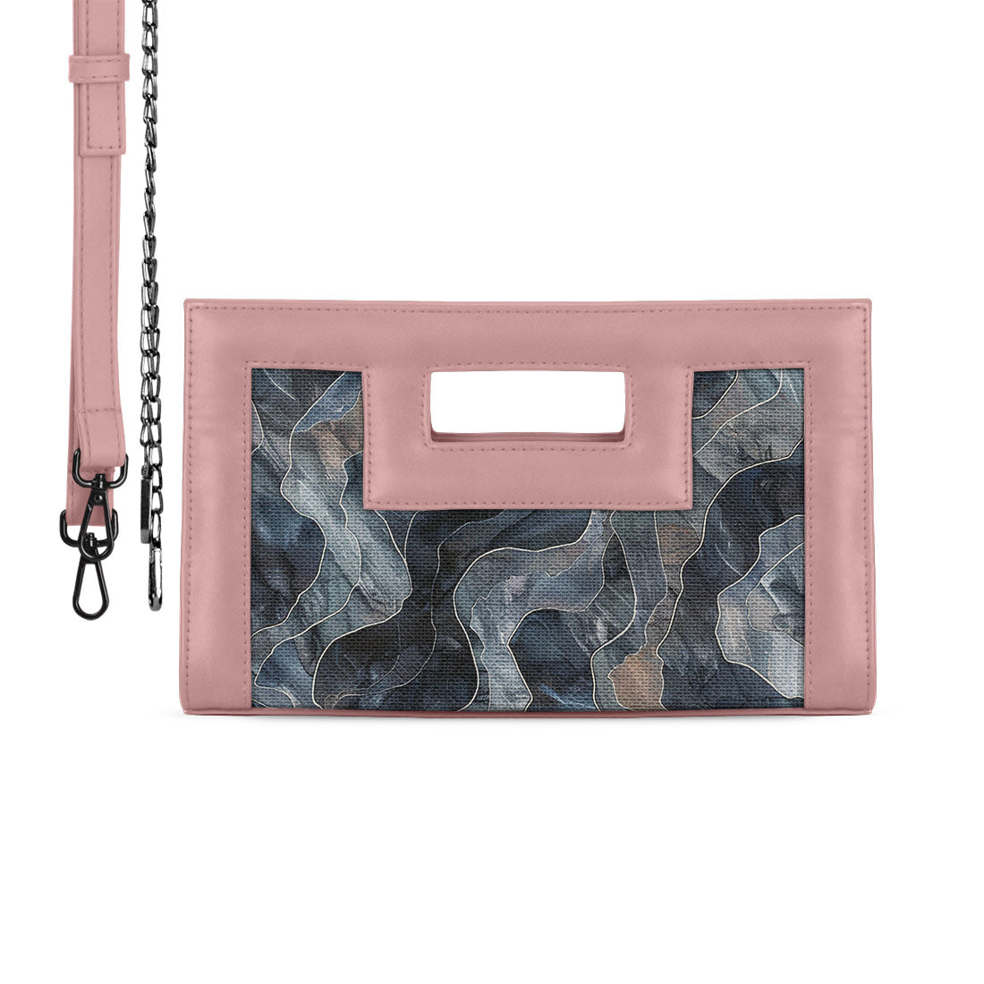Rose City Sleek Clutch Dark Watercolor - 2