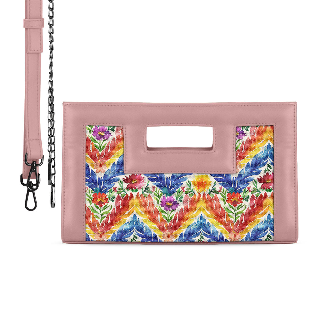 Rose City Sleek Clutch Watercolor Rows - 2