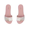 Rose Drift Slides Cute Kitten Print with Soft Floral