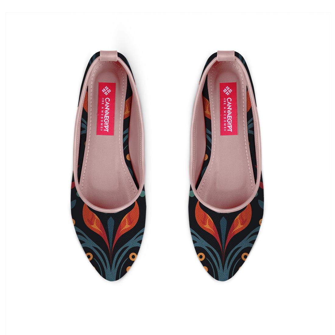 Rose Round Toe Shoe Fiery