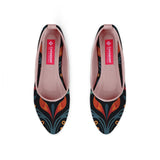 Rose Round Toe Shoe Fiery