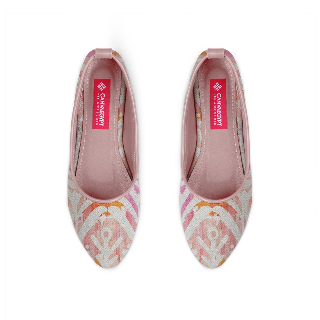 Rose Round Toe Shoe Rose ikat