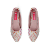 Rose Round Toe Shoe Rose ikat