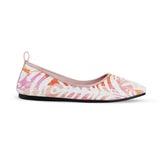 Rose Round Toe Shoe Rose ikat