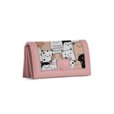 Rose Sleek Elegance Fold Wallet Playful Kawaii Critter Charm - 1