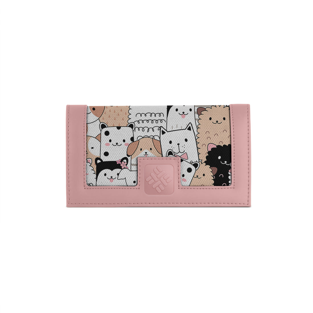 Rose Sleek Elegance Fold Wallet Playful Kawaii Critter Charm - 2
