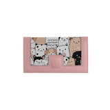 Rose Sleek Elegance Fold Wallet Playful Kawaii Critter Charm - 2
