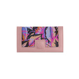 Rose Sleek Elegance Wallet in Vivid Leaf Burst Design - 2