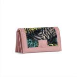 Rose Sleek Elegance Wallet with Tropical Jungle Allure - 1