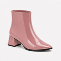 Rose Gloss Muse Ankle Boots - Patent Leather