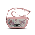 Rose Swag Crossbody Lilac Bow and Vintage Rose Print