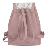 Rose City Serenade Backpack Vintage Pink Rose Shabby Chic Floral Seamless Pattern - 2