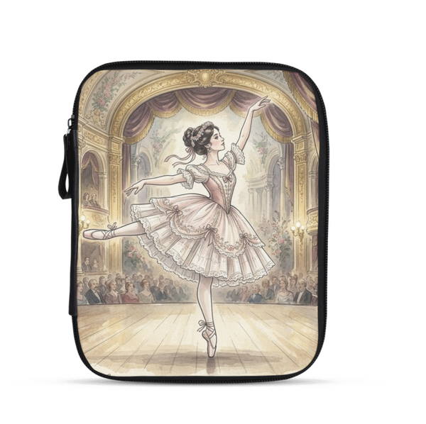 Tablet Sleeve - Vintage Ballerina on Stage Theater Ballet Art - 1