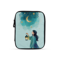 Tablet Sleeve Ramadan 2026 Watercolor Girl With Fanos Moon