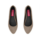 Tan Solid Round Toe