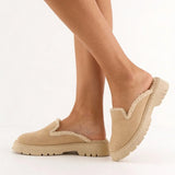 Beige Cozy Stroll Mules – Slip Into Comfort - 7