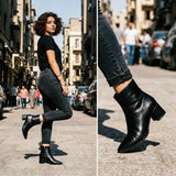 Black Urban Muse Ankle Boots – Bold Steps, Effortless Style - 5