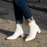 White Urban Muse Ankle Boots – Bold Steps, Effortless Style - 2