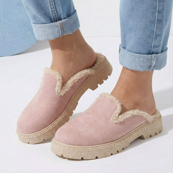 Rose Cozy Stroll Mules – Slip Into Comfort - 1