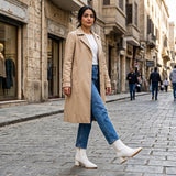 White Urban Muse Ankle Boots – Bold Steps, Effortless Style - 4