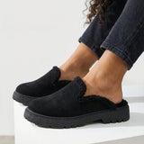 Black Cozy Stroll Mules – Slip Into Comfort - 4