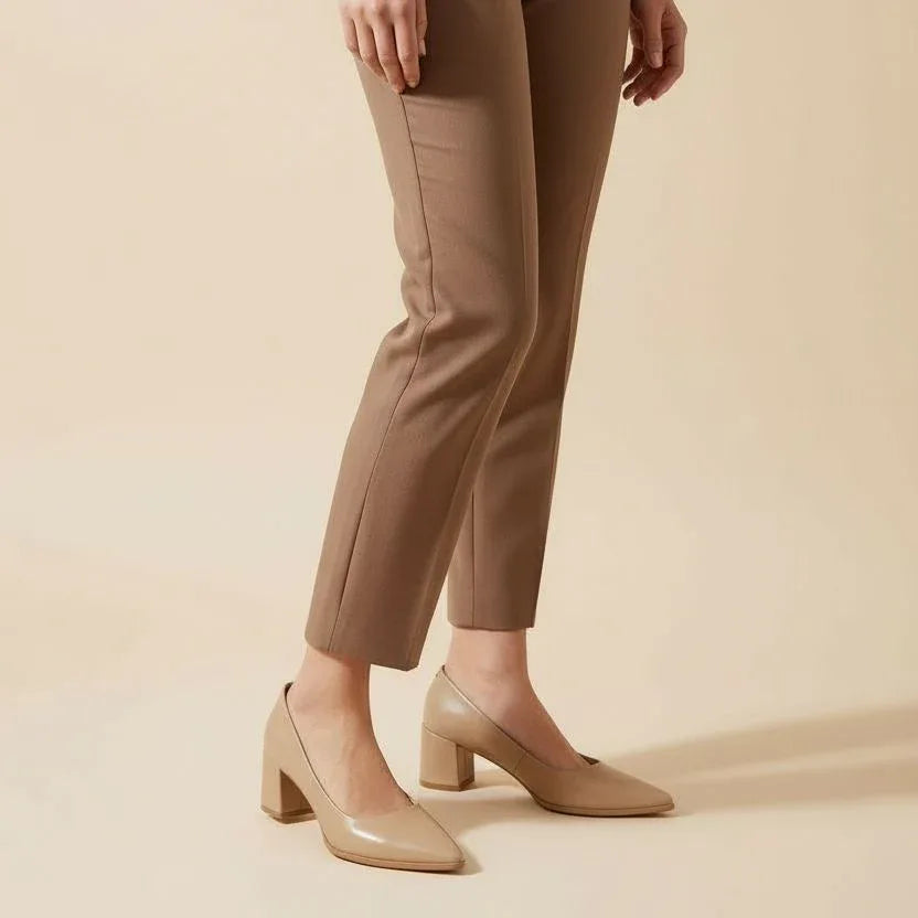Beige Uptown Classic Pumps – Effortless Elegance - 4