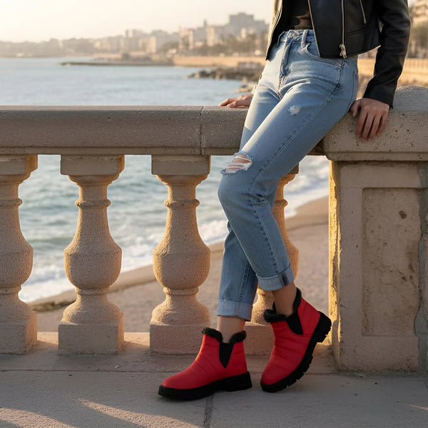Cozy Step Winter Bootie Red - 1