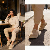 Beige Cozy Stroll Mules – Slip Into Comfort - 4