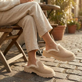 Beige Cozy Stroll Mules – Slip Into Comfort - 3