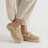Beige Cozy Stroll Mules – Slip Into Comfort - 2