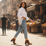 Havana Slit Heeled Bootie - 1