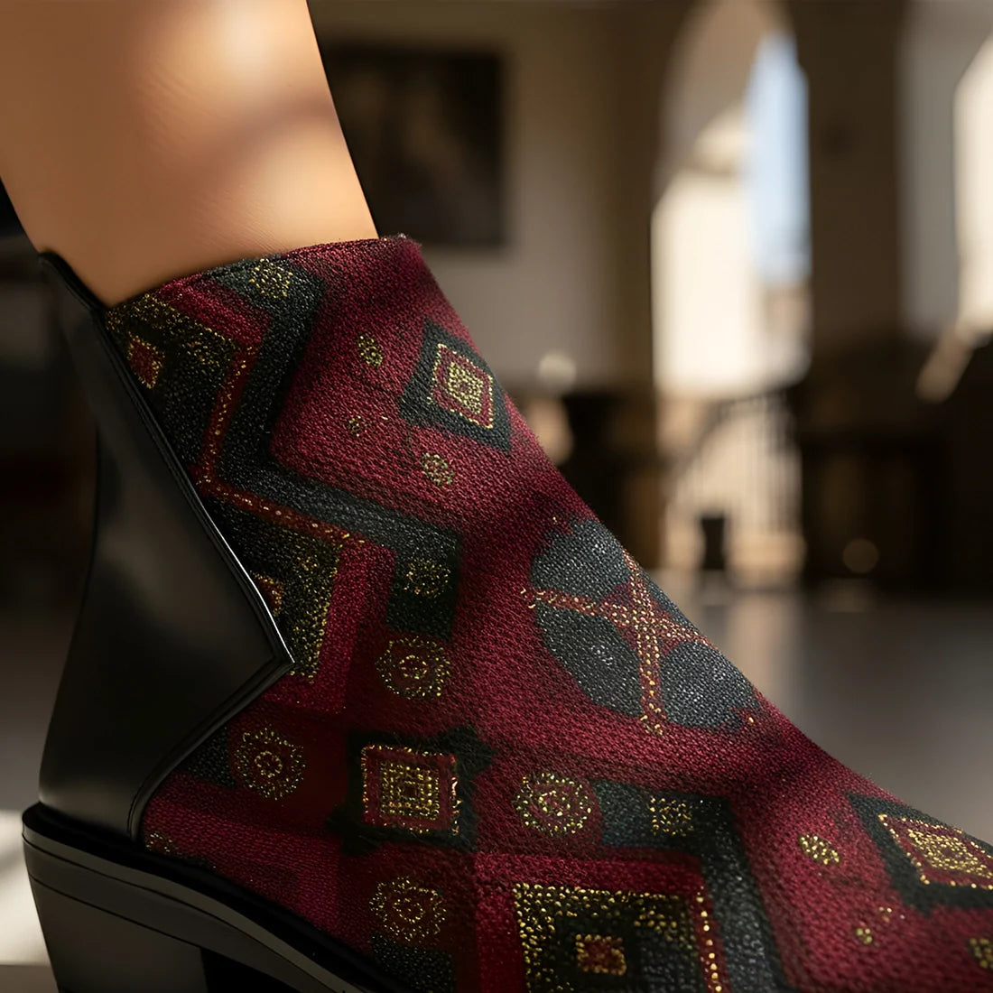 The Statement Boot Sahara Stitched - 4
