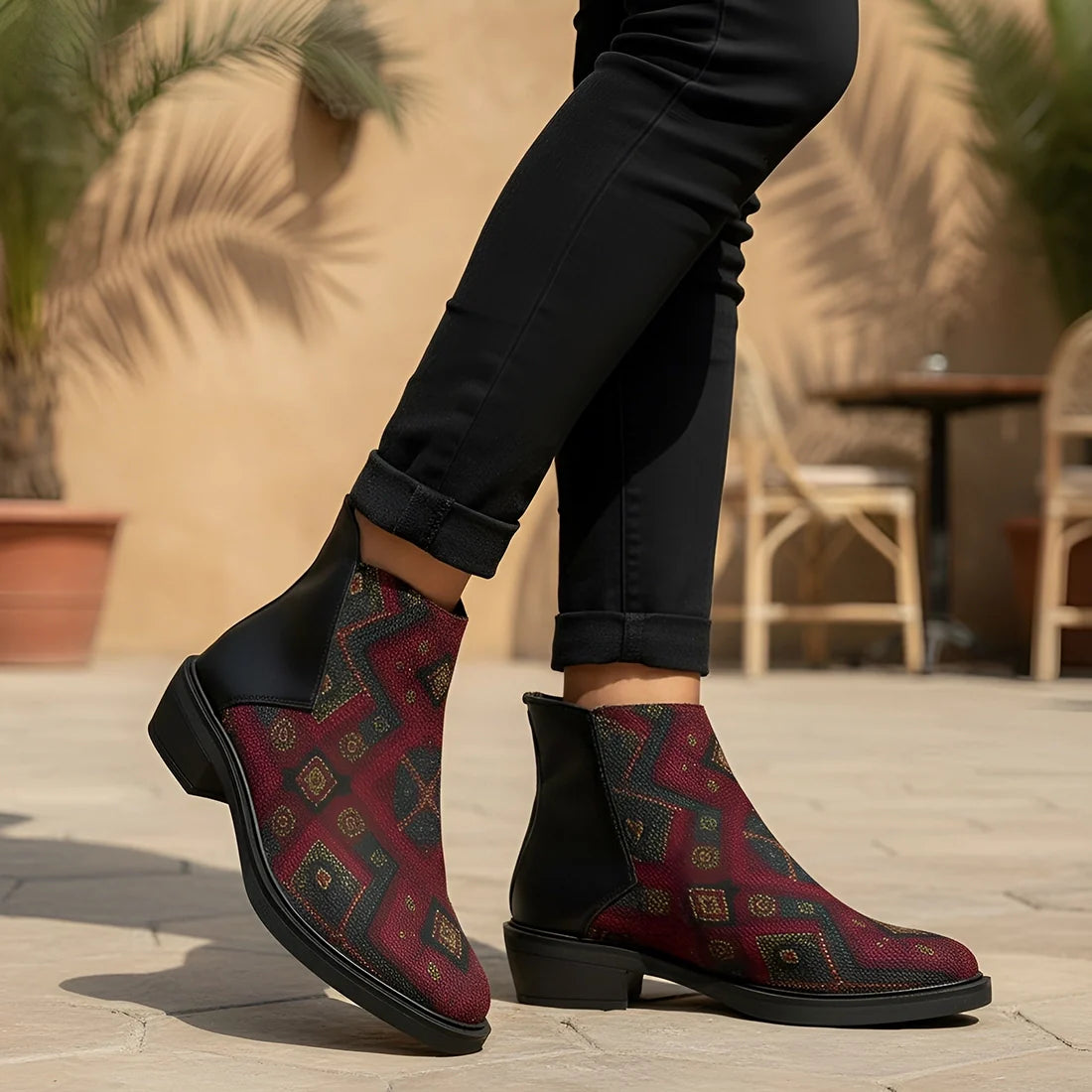 The Statement Boot Sahara Stitched - 2
