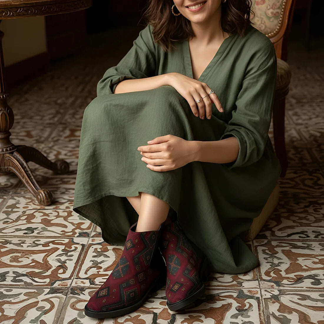 The Statement Boot Sahara Stitched - 8