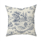 Decorative Pillow Toile de Jouy French Country Pattern